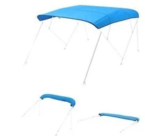 Vevor Valtis bimini stogelis 4 lankų 96x91-96 cm mėlynos spalvos