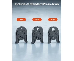 VEVOR Vamzdžių presavimo replės 18V su V15/V22/V28