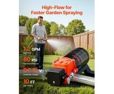 Vevor Vandens slėgio siurblys, 12V, 80 PSI, 4,5 l/min