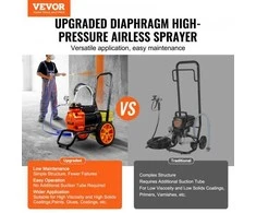 VEVOR Vežimėlio beorių dažų purkštuvas 1100 W