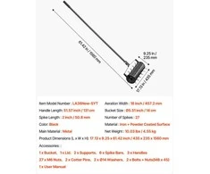 VEVOR Vejos aeratorius su voleliu 45 cm