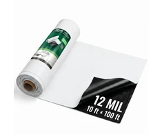 VEVOR 0,3 mm polietileno plėvelė 3,05 x 30,48 m