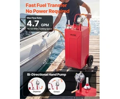 VEVOR 113,6 l kuro vežimėlis su siurbliu