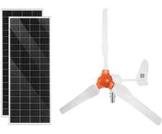 VEVOR 12V 600W saulės ir vėjo energijos komplektas