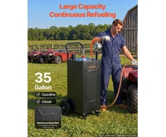 VEVOR 132,5 l kuro caddy vežimėlis