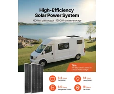 VEVOR 400W 12V saulės energijos komplektas