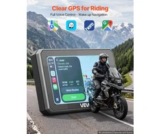 VEVOR 5 colių belaidis motociklų CarPlay ekranas