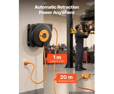 VEVOR Automatinė kabelio ritė 20 m