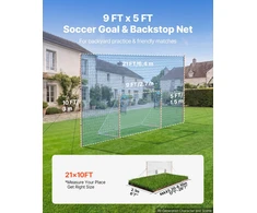 VEVOR Futbolo vartai 2,72 x 1,51 m kiemui
