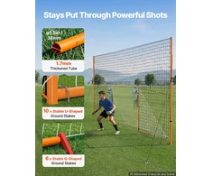 Futbolo vartai VEVOR DKS-2110, 2,72 x 1,51 m