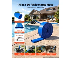 VEVOR Išleidimo žarna 1-1/2" x 15,2 m PVC