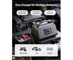 VEVOR Išmanus akumuliatorių įkroviklis 20A 6V/12V/24V