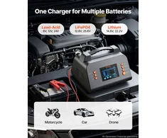 VEVOR Išmanus akumuliatorių įkroviklis 30A 6V/12V/24V
