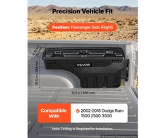 VEVOR Kėbulo daiktadėžė 25 l Dodge Ram