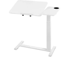 VEVOR Lovos staliukas 800 x 400 mm su ratukais baltas