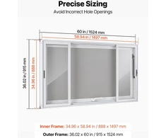 VEVOR Maisto furgono aptarnavimo langas 1524x915mm