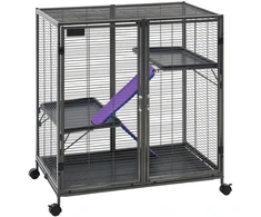 VEVOR Metalinis 3 aukštų narvas smulkiems gyvūnams 96 cm