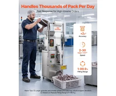 Automatinė birių produktų dozavimo ir pakavimo mašina VEVOR SBF-100-V2, 1–99,9 g