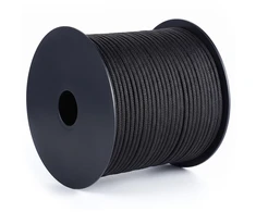 VEVOR Parakordo virvė 4 mm x 60 m, juoda