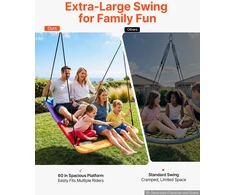 VEVOR Platforminės sūpynės vaikams ir suaugusiesiems 317 kg 149 cm
