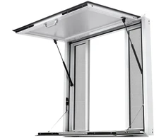 VEVOR Prekybos langas su sulankstoma lentyna 915x915mm