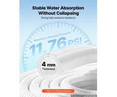 VEVOR Siurbimo žarna 2" x 7,6 m PVC