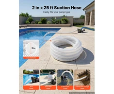 VEVOR Siurbimo žarna 2" x 7,6 m PVC