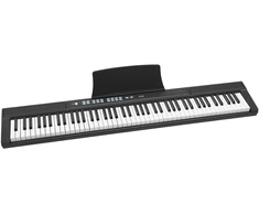 VEVOR Skaitmeninis pianinas 88 klavišų, juodas