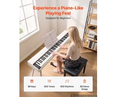 VEVOR Skaitmeninis pianinas 88 klavišų su stovu