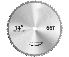 VEVOR Švytuoklinio pjūklo diskas 355,6 mm 66T