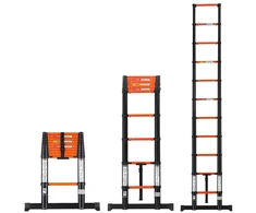 VEVOR Teleskopinės kopėčios 322 cm, vieno mygtuko nuleidimas