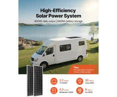 VEVOR V 200W 12V saulės energijos komplektas