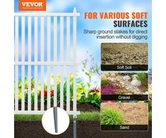 Vevor Vinilinės privatumo tvoros panelės 122 cm x 122 cm