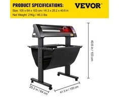 Spausdintuvas Vevor Vinilo pjaustyklė su LED ekranu ir stovu