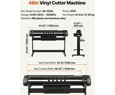 Spausdintuvas VEVOR Vinilo pjaustymo mašina 1350 mm
