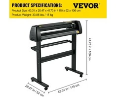 Spausdintuvas Vevor Vinilo pjaustytuvas Signmaster 870mm su stovu
