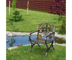 Relaxdays Vintažinė metalinė sodo kėdė