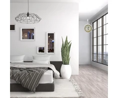 Relaxdays Vintažinis dvipusis sieninis laikrodis baltos spalvos