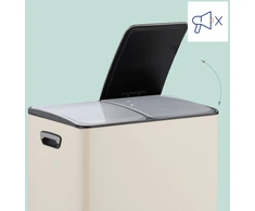 Relaxdays Virtuvės šiukšliadėžė 2x 30 litrų