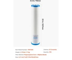 Vevor Viso namo vandens filtro kasetė 115x507 mm