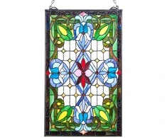 Vevor Vitražo Panelis, Dekoratyvinis Pakabinamas Menas Namams, Privatumo Langų Uždanga, 73.1 x 42.9 cm, Spalvotas Šviesos Filtras, Vitražinis Langas, Dekoracija