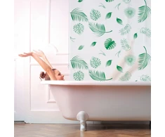 Relaxdays Vonioms roletinė užuolaida su lapų raštu