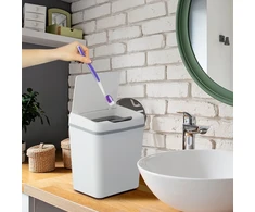 Relaxdays Vonios jutiklinė šiukšliadėžė 9L
