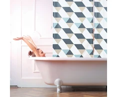 Relaxdays Vonios roletė su geometriniu dizainu