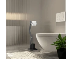 Relaxdays WC rinkinys: tualetinio popieriaus laikiklis ir šepetys