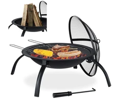 Relaxdays XL laužavietė su BBQ priedais