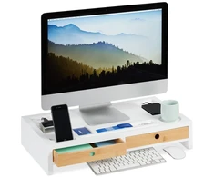 Laikiklis Relaxdays XL monitoriaus stovas su organizatoriumi