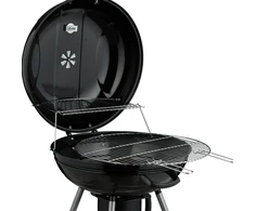 Relaxdays XXL katilinis BBQ grilis ant ratukų