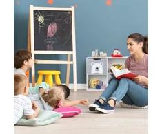 Relaxdays Žaislų laikymo lentyna su 4 skyriais