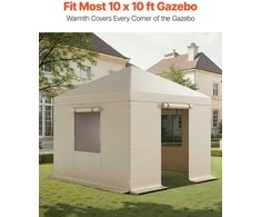 VEVOR Žiemos palapinės uždangalas 3.05 x 3.05 m kietiems stogams